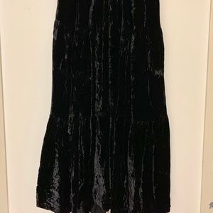 Double D Ranch Crushed Velvet Maxi Skirt